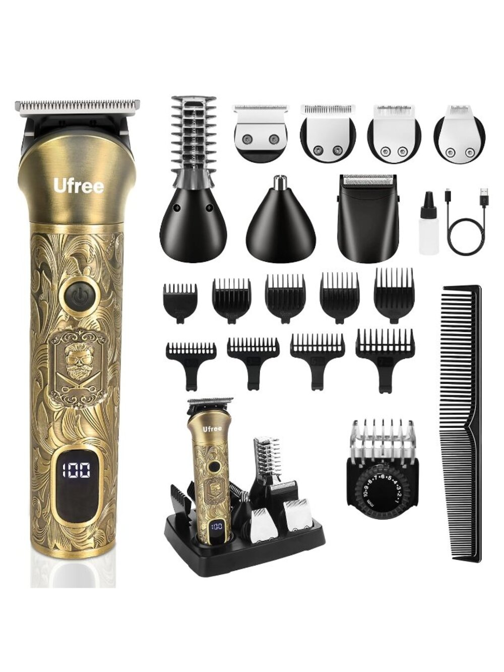 New Professional Beard Trimmer for Men, Electric Shaver Razor, Men Gift